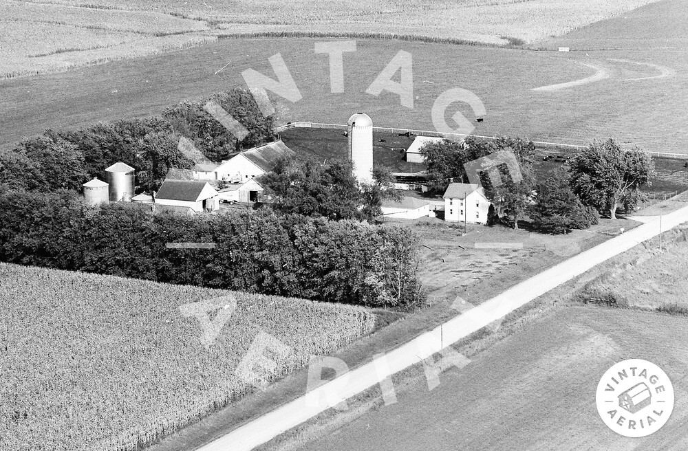 Vintage Aerial Iowa Poweshiek County 1973 132BPO34