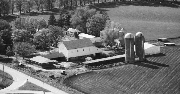 Vintage Aerial photo from 1989 in Scott County, IA