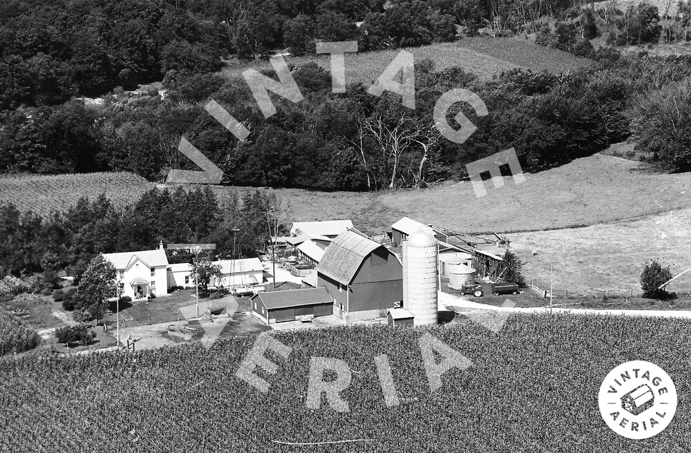 Vintage Aerial Iowa Dubuque County 1972 4PDU37