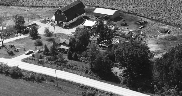 Vintage Aerial photo from 1985 in Clayton County, IA