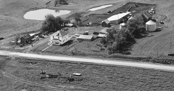 Vintage Aerial photo from 1985 in Harrison County, IA