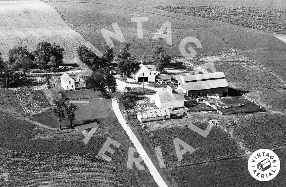 Vintage Aerial | Iowa | Jasper County | 1965 | 47-DJA-7