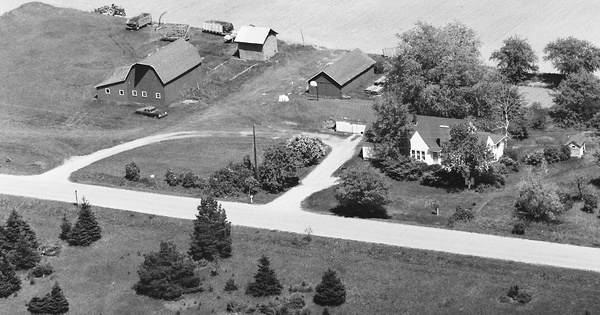 Vintage Aerial photo from 1985 in Oscoda County, MI