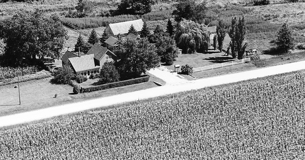 Vintage Aerial photo from 1971 in Grundy County, IA