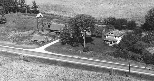 Vintage Aerial photo from 1975 in Hardin County, IA