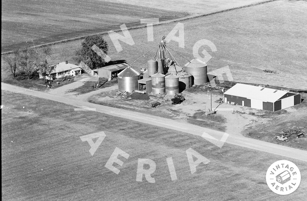 Vintage Aerial Indiana Posey County 1980 7BPOS1