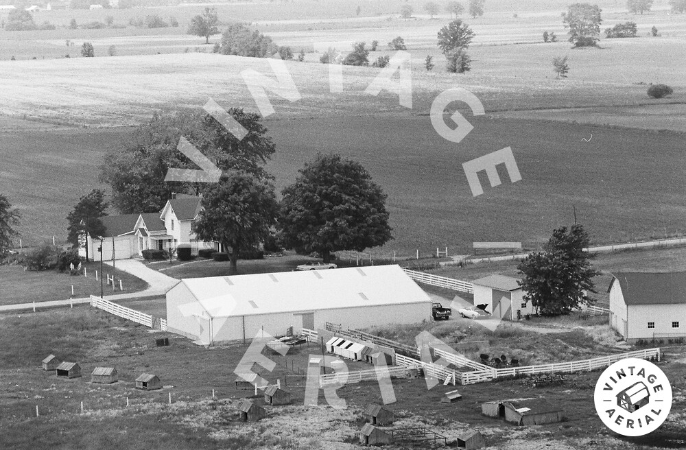 Vintage Aerial Indiana Rush County 1978 13IRU16