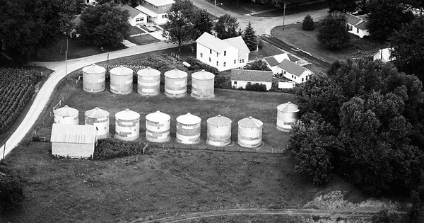 Vintage Aerial photo from 1972 in Allamakee County, IA