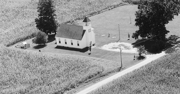 Vintage Aerial photo from 1986 in Switzerland County, IN