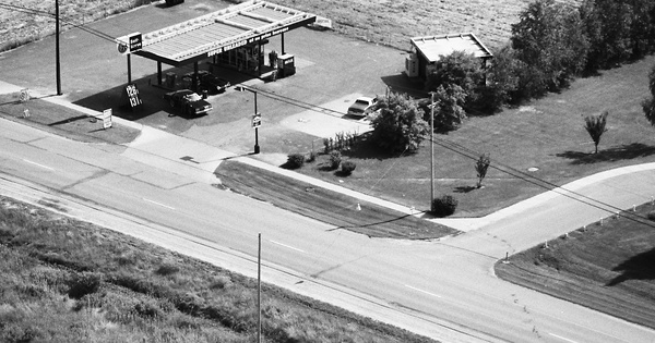Vintage Aerial photo from 1982 in Sanilac County, MI