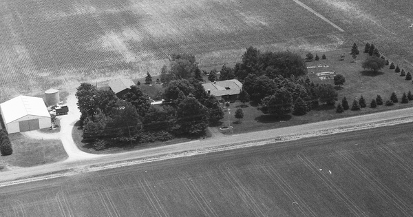 Vintage Aerial photo from 1995 in Knox County, IL