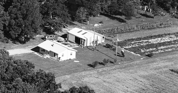 Vintage Aerial photo from 1976 in Clay County, IL