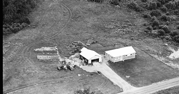 Vintage Aerial photo from 1964 in Kennebec County, ME