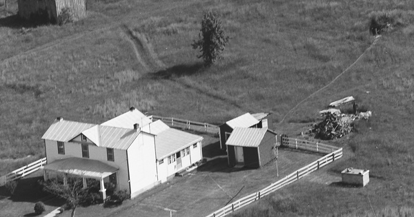 Vintage Aerial photo from 1983 in Amherst County, VA