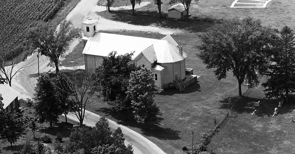 Vintage Aerial photo from 1974 in Richland County, WI