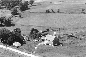 Vintage Aerial Wisconsin Lafayette County