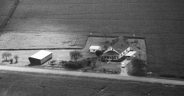 Vintage Aerial photo from 2000 in Perquimans County, NC