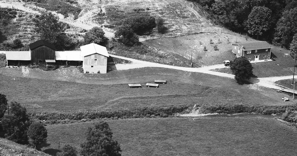 Vintage Aerial photo from 1983 in Jackson County, WV