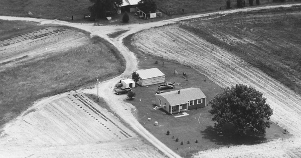 Vintage Aerial photo from 1983 in Nottoway County, VA