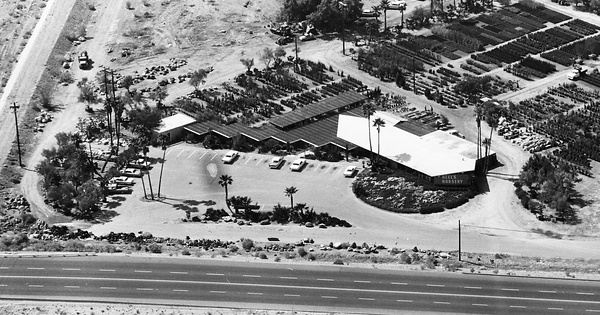 Vintage Aerial photo from 1965 in Riverside County, CA