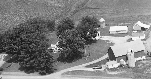 Vintage Aerial photo from 1979 in Jackson County, WI