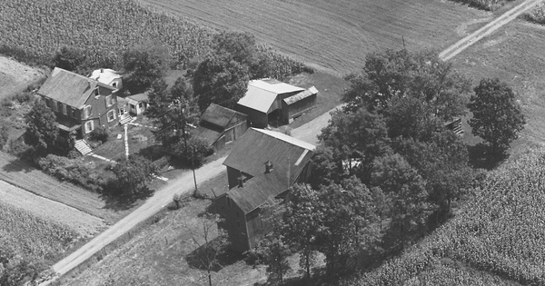 Vintage Aerial photo from 1980 in Juniata County, PA