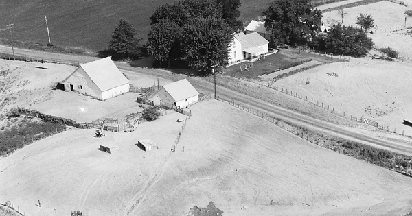 Vintage Aerial photo from 1983 in Bond County, IL