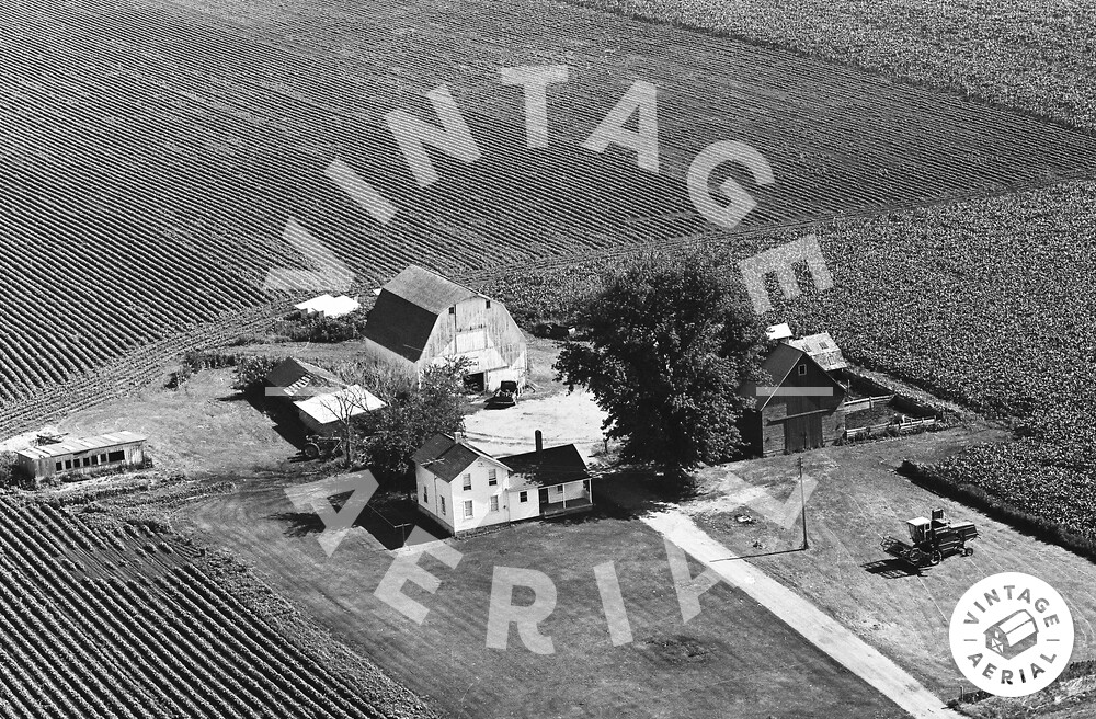 Vintage Aerial Illinois Bureau County 1965 22BBU8