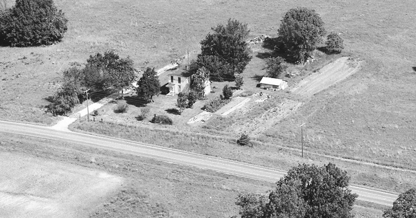 Vintage Aerial photo from 1988 in Shelby County, MO