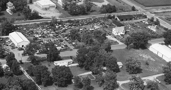 Vintage Aerial photo from 1981 in Ford County, IL