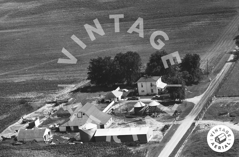 Vintage Aerial Indiana Fountain County 1973 6TFO26