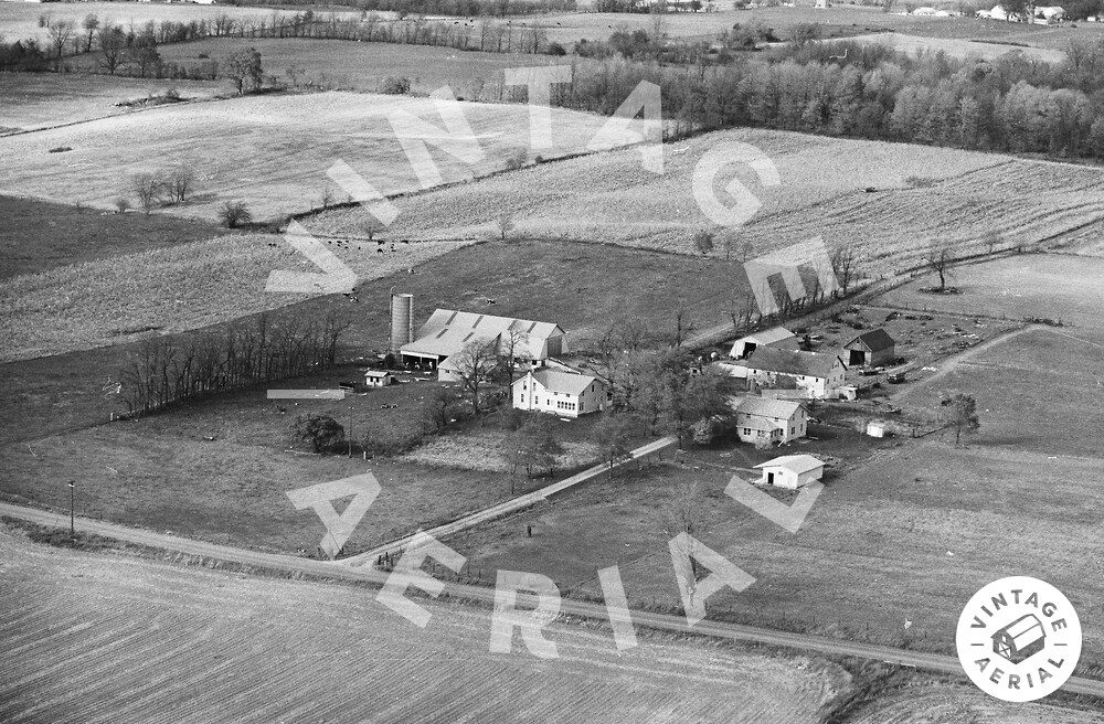 Vintage Aerial Indiana Elkhart County 1980 127BEL13