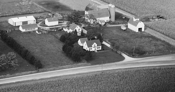 Vintage Aerial photo from 1978 in Boone County, IL