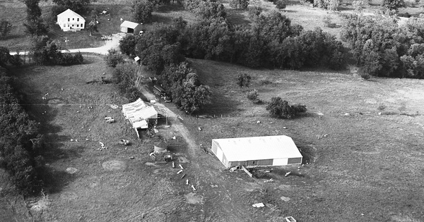 Vintage Aerial photo from 1992 in Schuyler County, MO