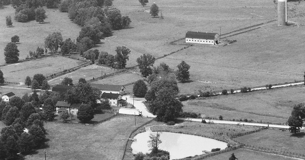 Vintage Aerial photo from 1985 in Powhatan County, VA