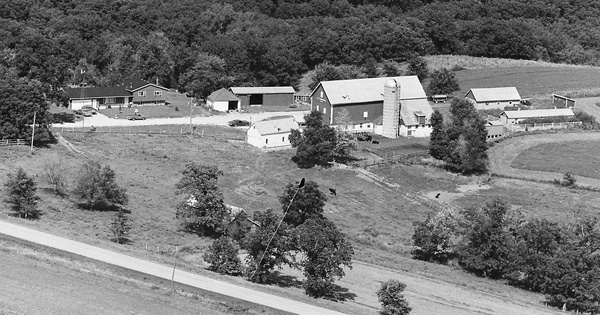 Vintage Aerial photo from 1978 in Iowa County, WI