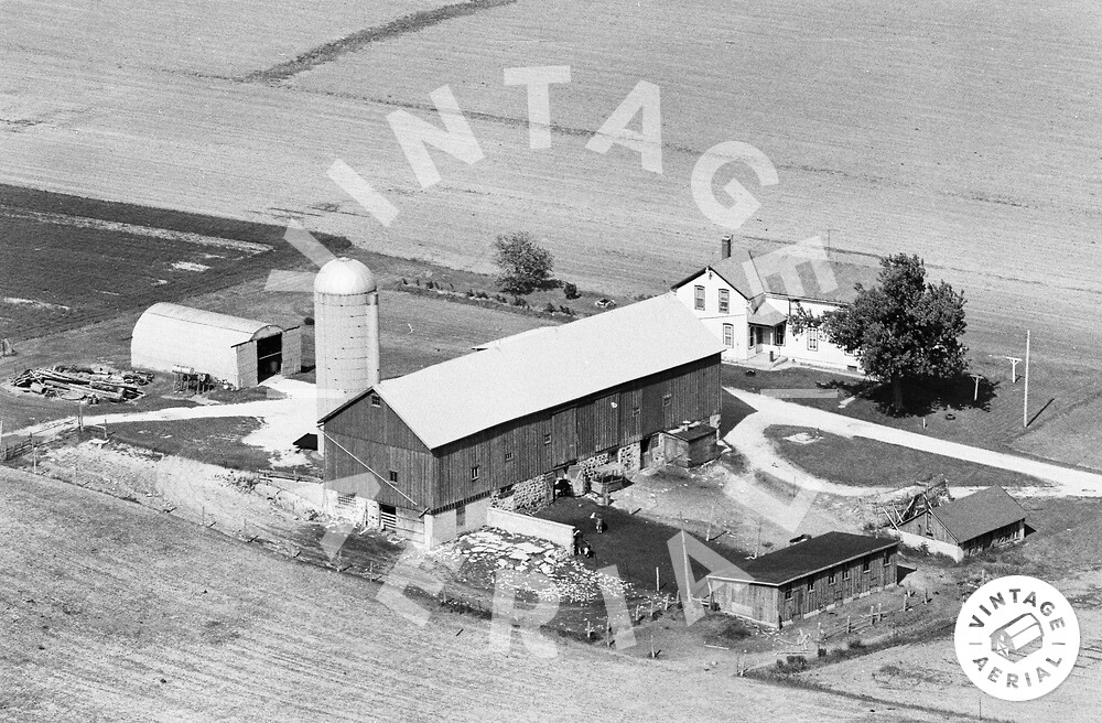 Vintage Aerial Wisconsin Dodge County 1977 102PDO12