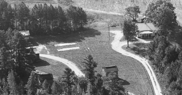 Vintage Aerial photo from 1984 in Brunswick County, VA
