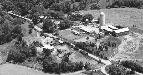 Vintage Aerial photo from 1984 in Mason County, WV
