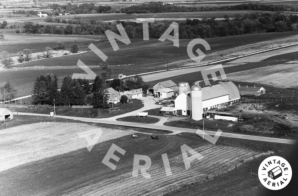 Vintage Aerial Wisconsin La Crosse County 1973 25HLC24