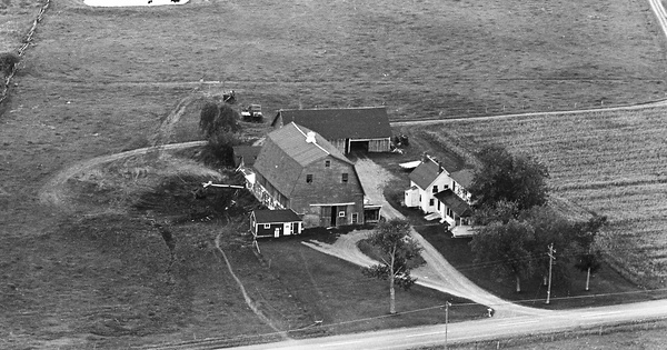 Vintage Aerial photo from 1965 in Aroostook County, ME