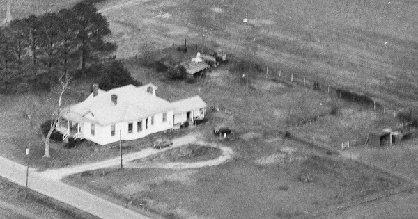 Vintage Aerial photo from 1987 in Currituck County, NC