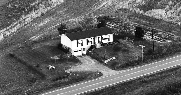 Vintage Aerial photo from 1983 in Yates County, NY