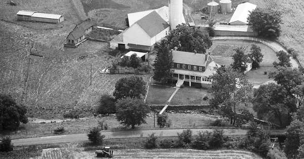 Vintage Aerial photo from 1988 in Page County, VA