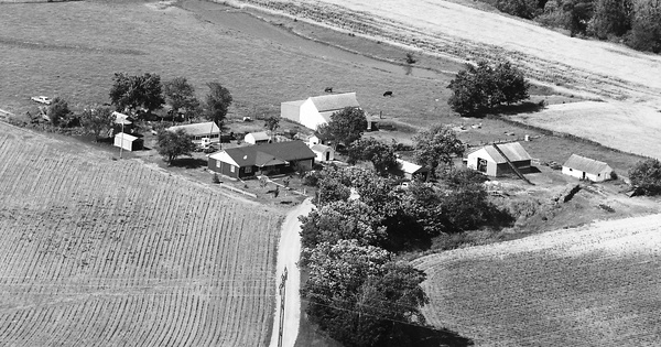 Vintage Aerial photo from 1977 in Nemaha County, KS