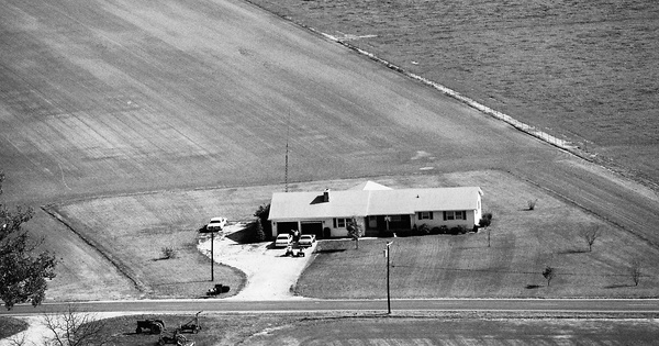 Vintage Aerial photo from 1986 in Burlington County, NJ