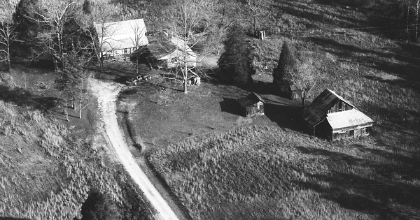 Vintage Aerial photo from 1983 in Chatham County, NC