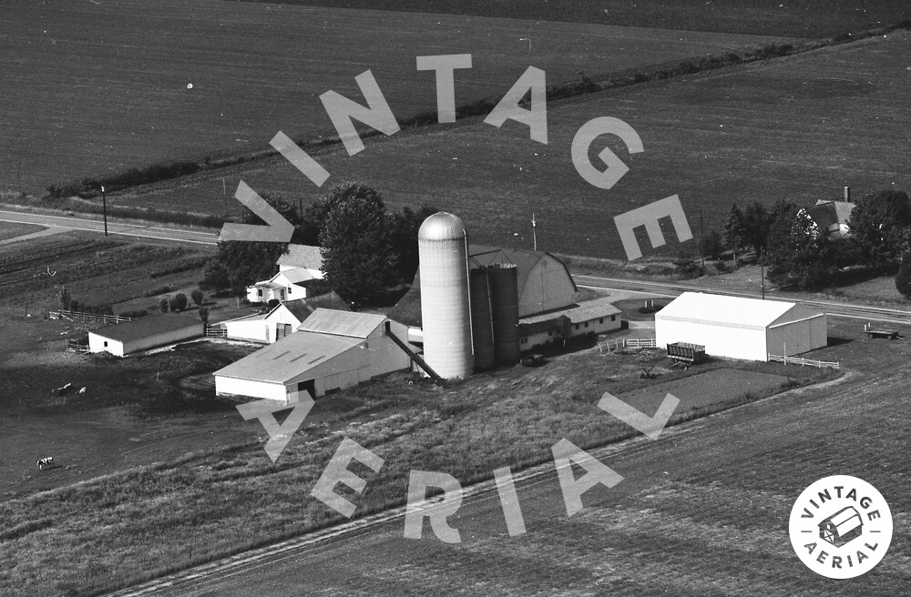 Vintage Aerial Ohio Van Wert County 1976 4CVA5