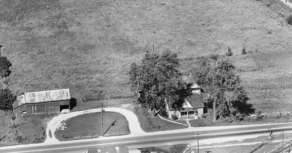 Vintage Aerial photo from 1968 in Logan County, OH