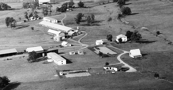 Vintage Aerial photo from 1993 in Augusta County, VA